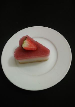 Hình của món Cách làm thạch sữa chua dâu tây 🍓.