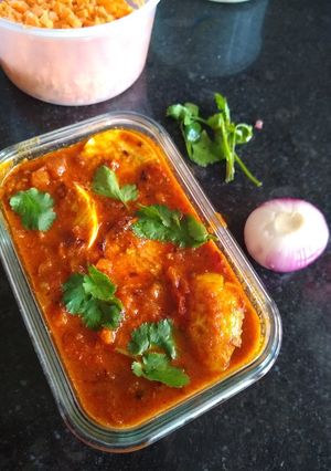 A picture of Egg Masala.