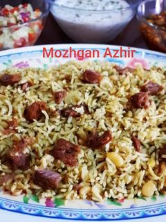 عکسی از دستور دمپخت شوید باقالی با گوشت گوساله