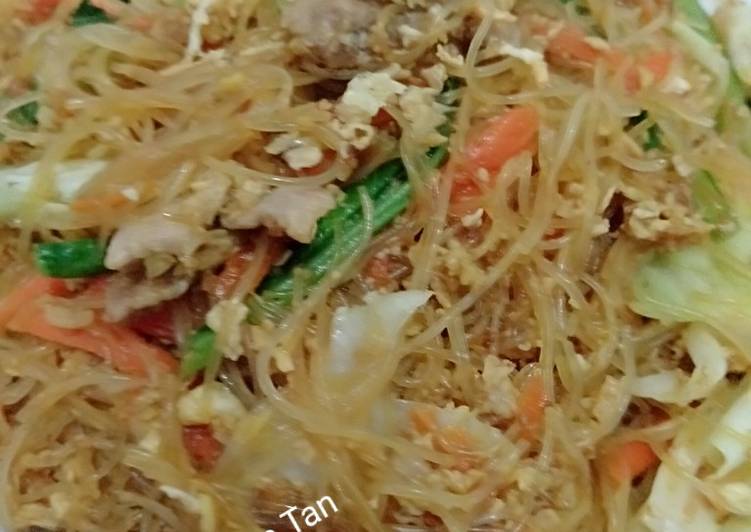 Cara Menyiapkan Bihun goreng sayur yang mudah