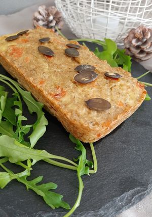 Une photo de Cake quinoa - pesto - truite