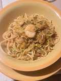 Troccoli ai gamberi con granella di pistacchio🍝🦐