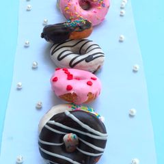 A picture of No yeast, no eggs DONUTS.