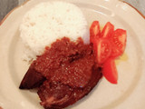 Iga kambing bakar sambal kacang