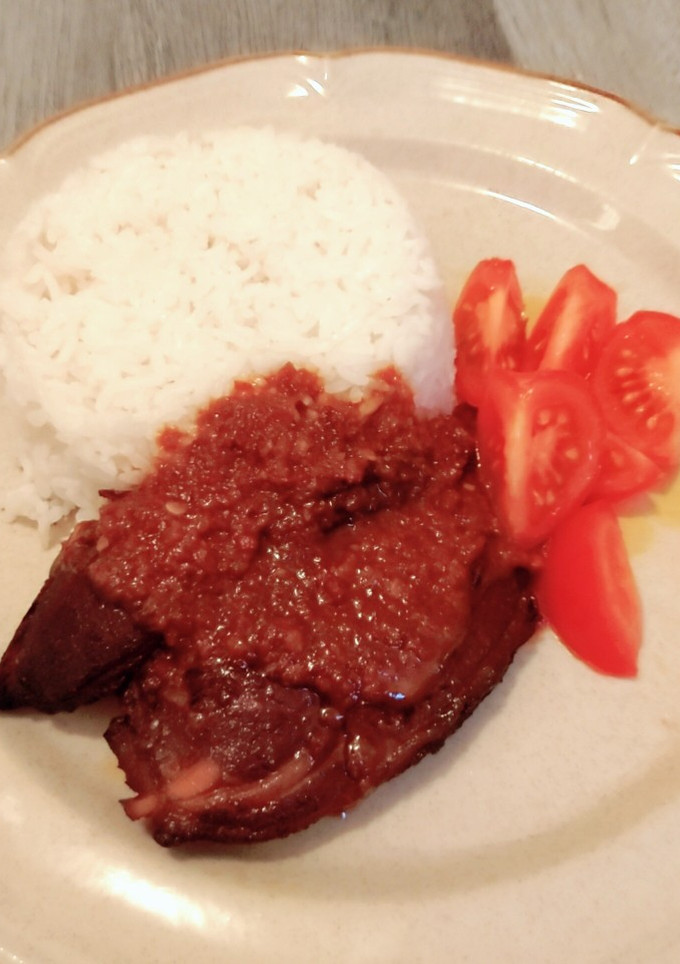 Foto resep Iga kambing bakar sambal kacang