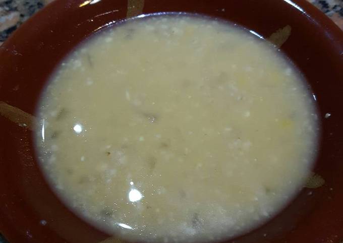 Oat Soup with vegetable stock