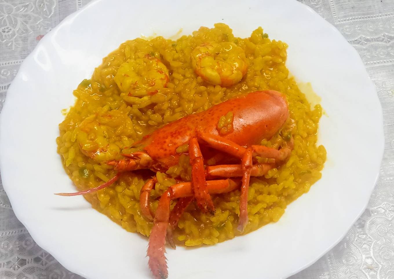 Arroz meloso con bogavante