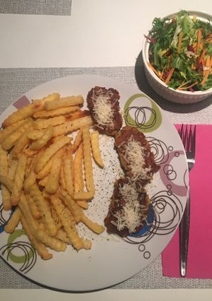 Cukkinis répás fasírozott parmezánnal 🧆🧀🥕🥒 recept fotója
