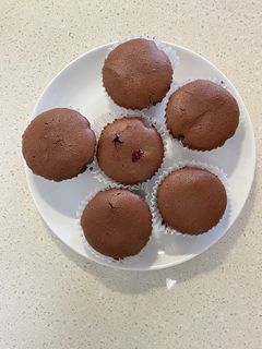 藍莓巧克力杯子蛋糕 的食譜成品照片