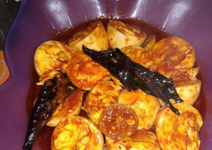 Balado Telur Pedas Asam