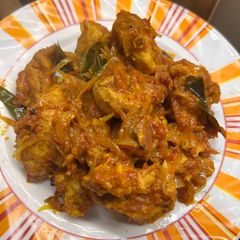A picture of Chicken Ularthiyathu.