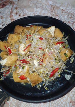 Foto resep Tumis tahu pong + toge