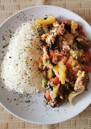 Una foto de Saltado de Espinacas