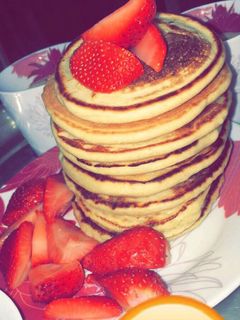 صورة لوصفة بان كيك🥞🍓بدون بيض🥚