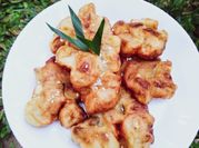 Gambar pisang goreng madu wijen