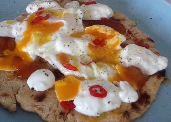 Ultimate Making Recipe Flatbread with egg and mango chutney Most Delicious
