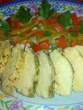 Pechuga al horno con ensalada de nopales
