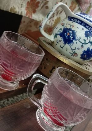 عکسی از دستور چای آلبالو