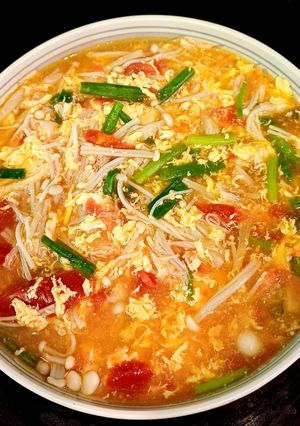 Hình của món Canh vân mây.
