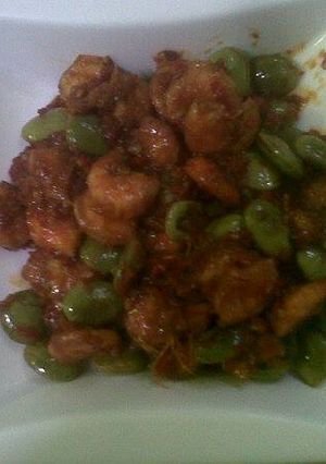 Foto resep Pete udang pedas