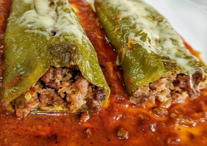 Pimientos Italianos Rellenos Con Carne Receta De Sandra M Cookpad