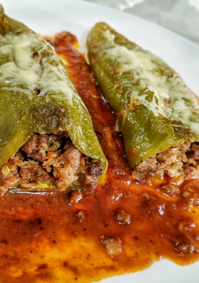 Una foto de Pimientos italianos rellenos con carne