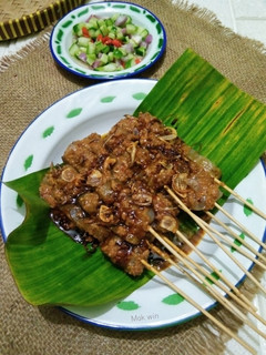 Foto resep Sate kikil bumbu kacang