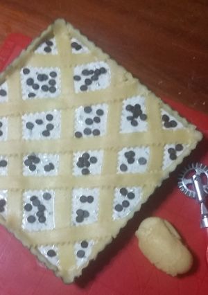 Foto di Crostata con ricotta e cioccolato (frolla all'olio)