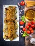 Salmone con patate e cipolle in aifryer