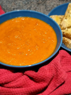 A picture of Roasted Vegetable Soup.