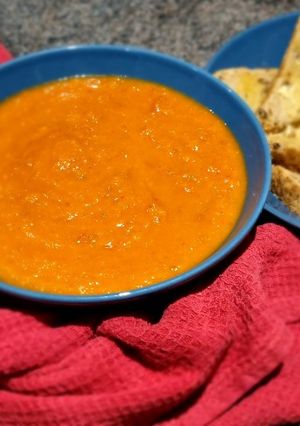 A picture of Roasted Vegetable Soup.