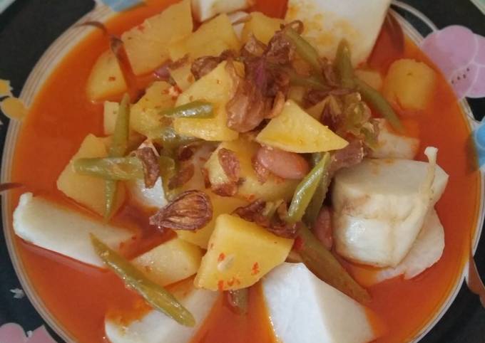 Resep Sambal godog buncis kentang Anti Gagal