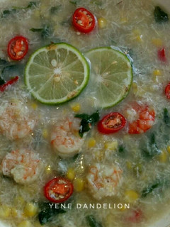 Foto resep Binte Bilahuta (Sup Jagung Udang) khas Sulawesi #Dandelion