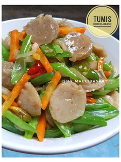Foto resep Tumis Buncis+Bakso