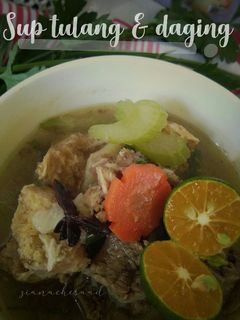 Gambar Sup tulang dan daging