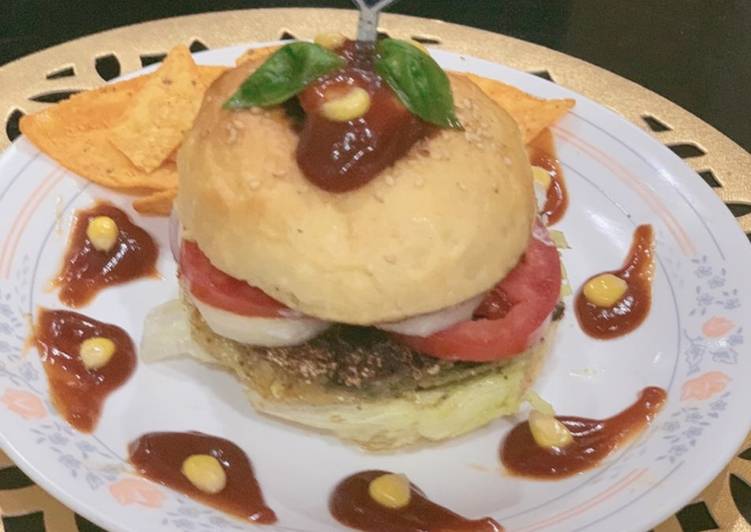 Steps to Prepare Award-winning Low cal Veg burger with homemade bun