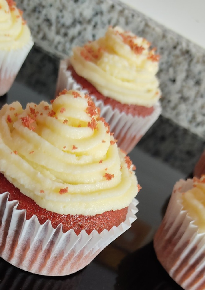 Una foto de Cupcakes red velvet