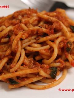 A picture of Vegetarian Spaghetti Bolognese.
