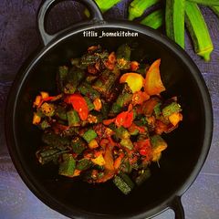Lahsuni Bhindi DoPyaza A picture of Lahsuni Bhindi DoPyaza.