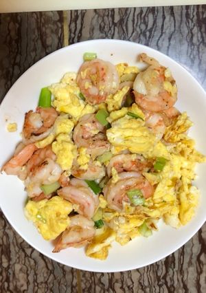 蝦仁炒蛋 的食譜成品照片