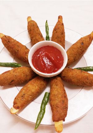 A picture of Roti & Rice Kebabs.