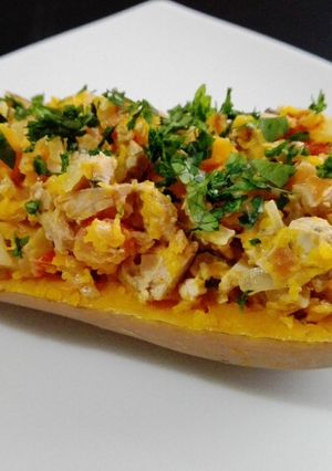 Una foto de Zapallo anco relleno presuroso