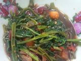 Tumis kangkung sambal terasi