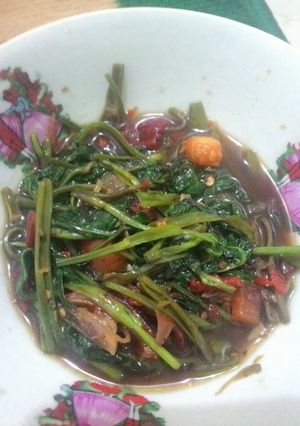 Foto resep Tumis kangkung sambal terasi