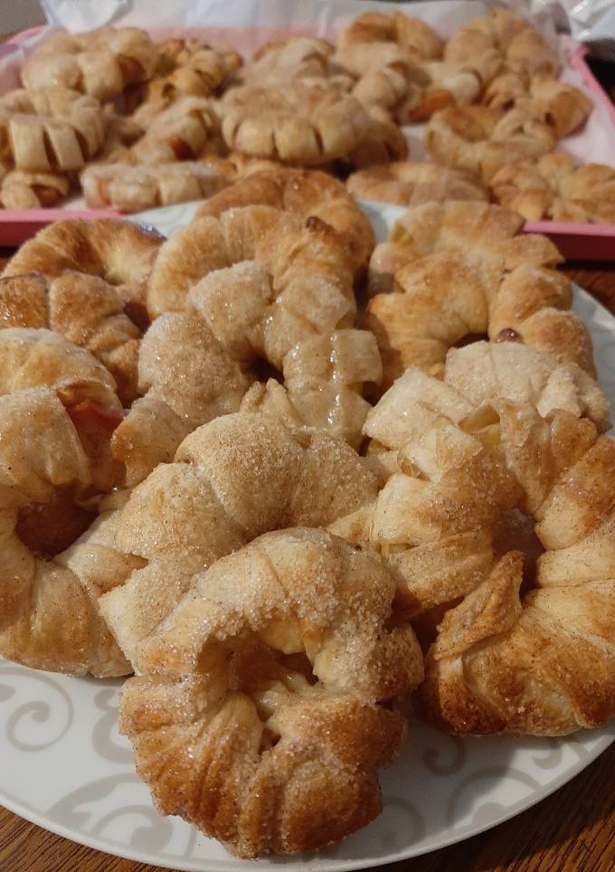 Яблучні кільця в слойці🍎