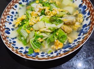 Foto resep Tumis sawi putih telur