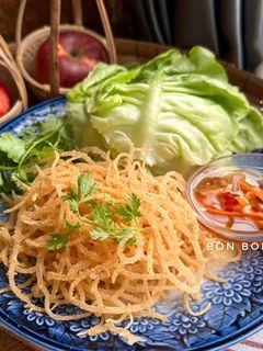 Hình của món Nem Thính Rong Sụn Chay.