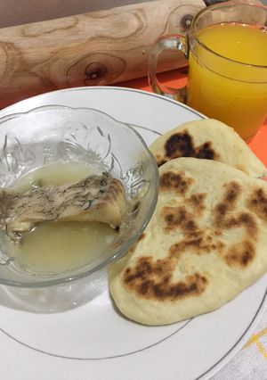 Foto resep Khubz roti arab atau roti pita