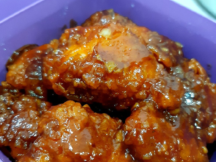 Ini dia! Bagaimana cara membuat Korean Lava Sauce Fried Chicken  nagih banget