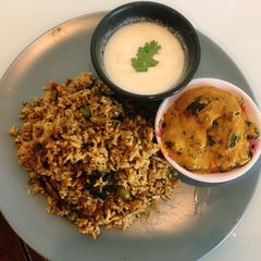 A picture of Soya Keema Biryani.